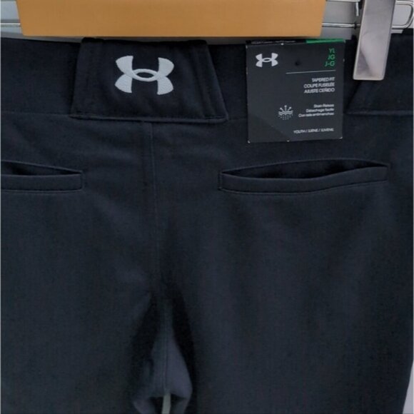 UNDER ARMOR | Boy's Black UA Utility Baseball Knicker - Picture 6 of 6